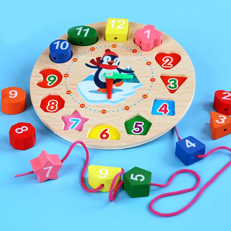 Learning Clock™ – Spielerisch Uhrlesen lernen – Holz Uhr