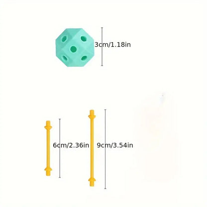 Connect Beads™ - Flexible PVC-Perlen - Geometrische 3D-Bausteine